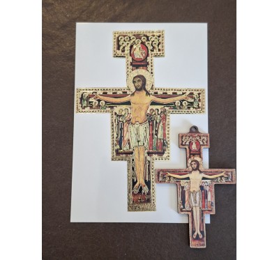 Spominek - Damjanov križ z razglednico